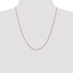 Box Chain in 14K Rose Gold, 0.8mm - Sophia Jewelers