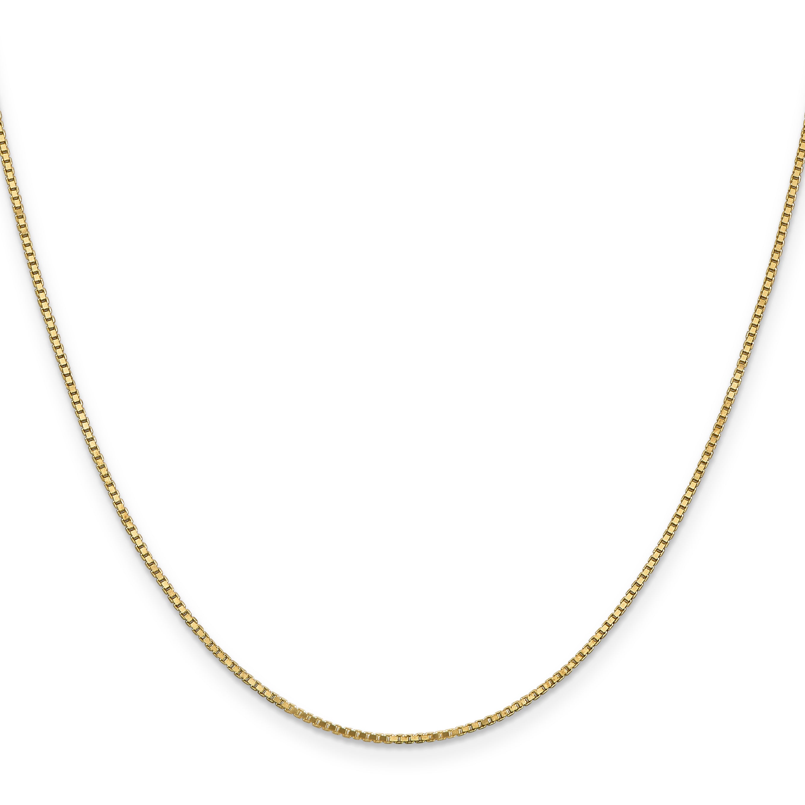 1.2mm 14K Yellow Gold Box Chain Secondary image