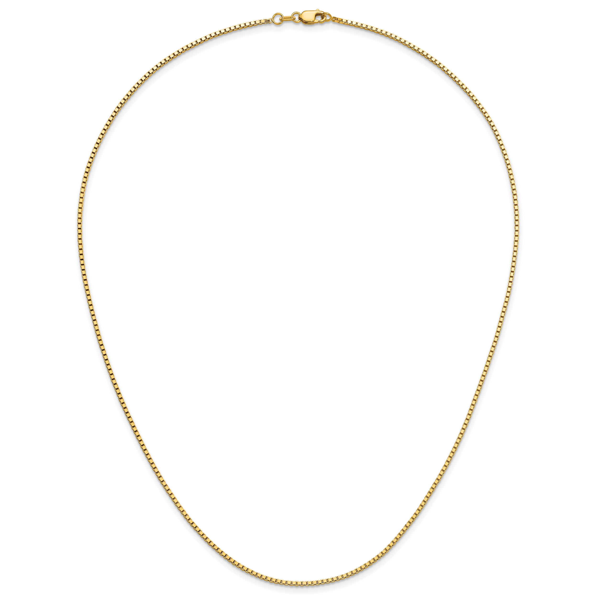 1.2mm 14K Yellow Gold Box Chain - Sophia Jewelers