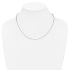 1.2mm 14K White Gold Box Chain - Sophia Jewelers
