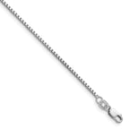 1.2mm 14K White Gold Box Chain - Sophia Jewelers