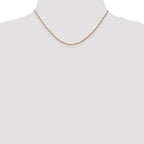 1.0mm 14K Rose Gold Singapore Chain - Sophia Jewelers