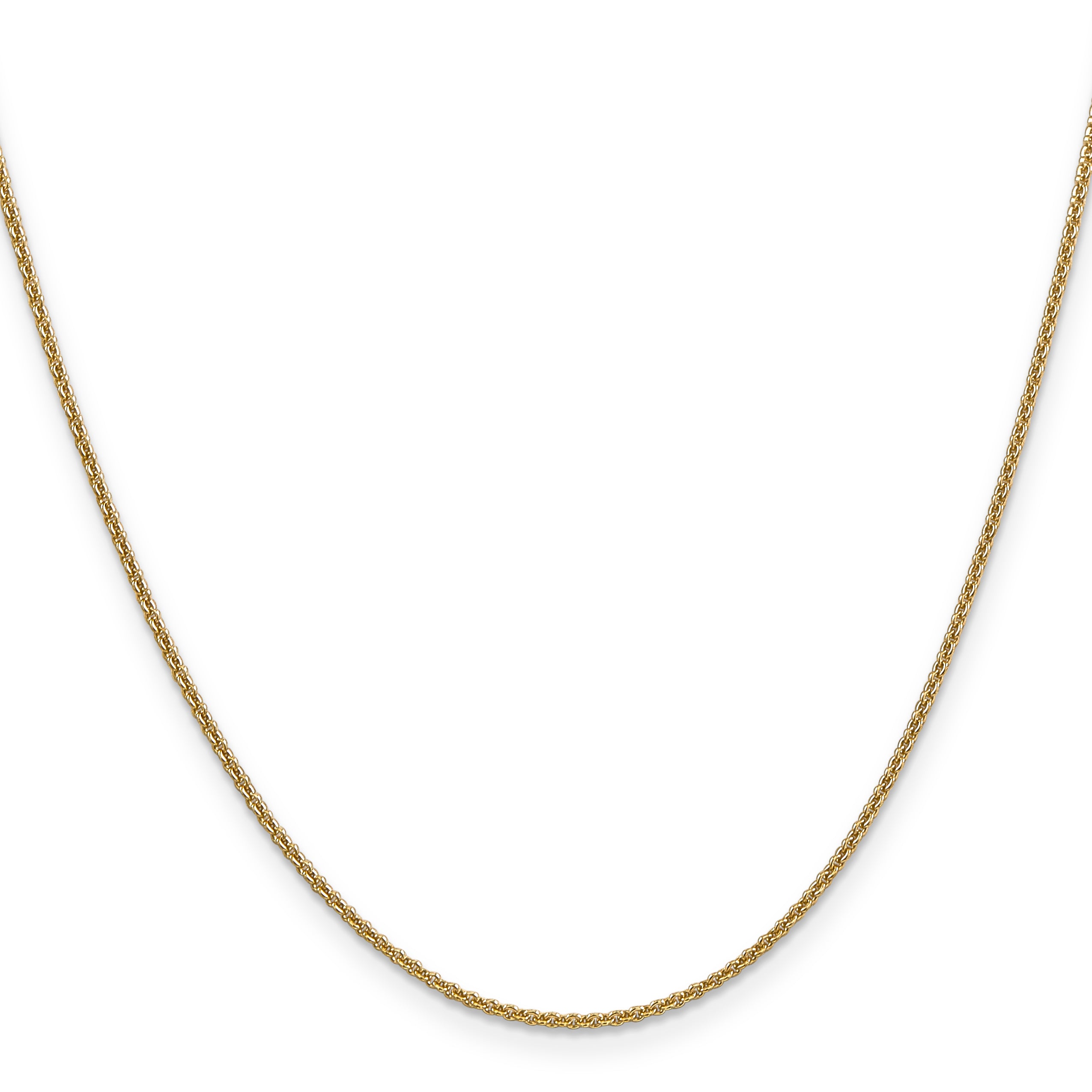 1.4mm 14K Yellow Gold Round Cable Chain - Sophia Jewelers