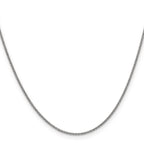 1.4mm 14K White Gold Round Cable Chain - Sophia Jewelers