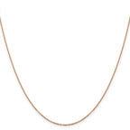 1.1mm 14K Rose Gold Flat Cable Chain - Sophia Jewelers