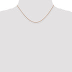 14K Rose Gold .7mm Box with Lobster Clasp Chain