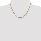 2.4mm 14K Yellow Gold Box Chain - Sophia Jewelers