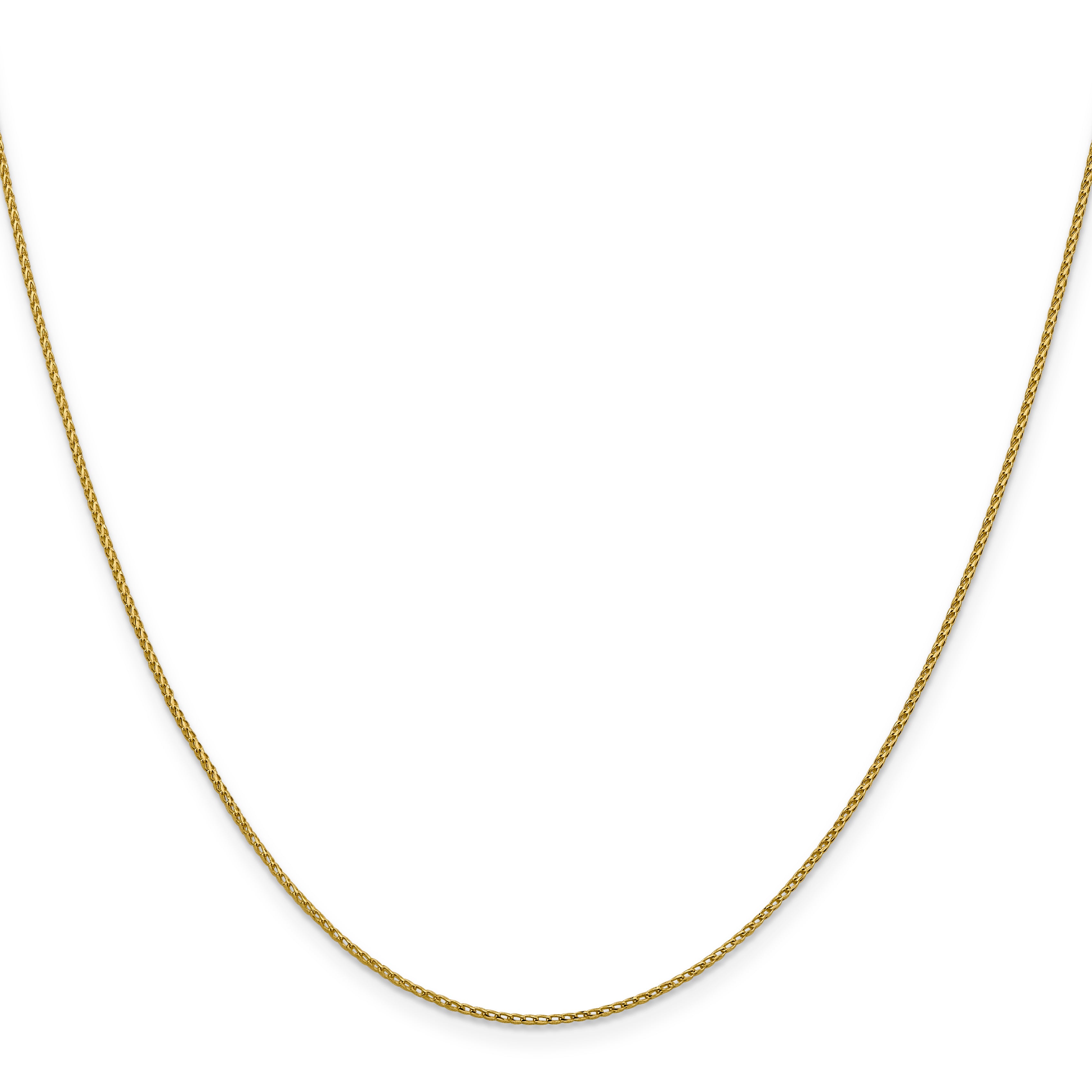 1.0mm 14K Yellow Gold D/C Open Franco Chain - Sophia Jewelers