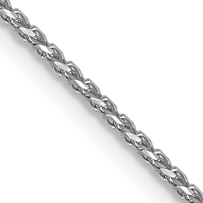 1.0mm 14K White Gold D/C Open Franco Chain - Sophia Jewelers