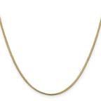 1.1mm 14K Yellow Gold Franco Chain - Sophia Jewelers