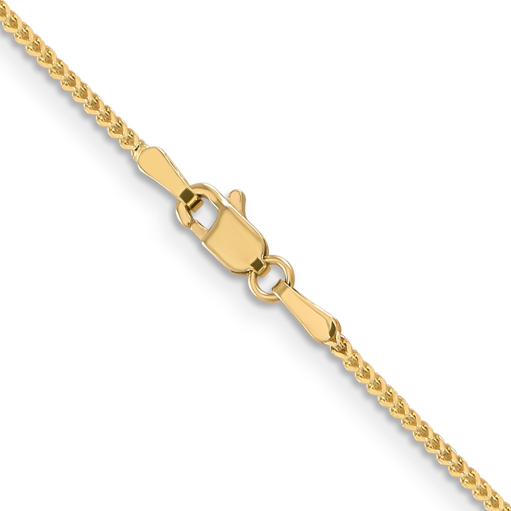 1.1mm 14K Yellow Gold Franco Chain - Sophia Jewelers