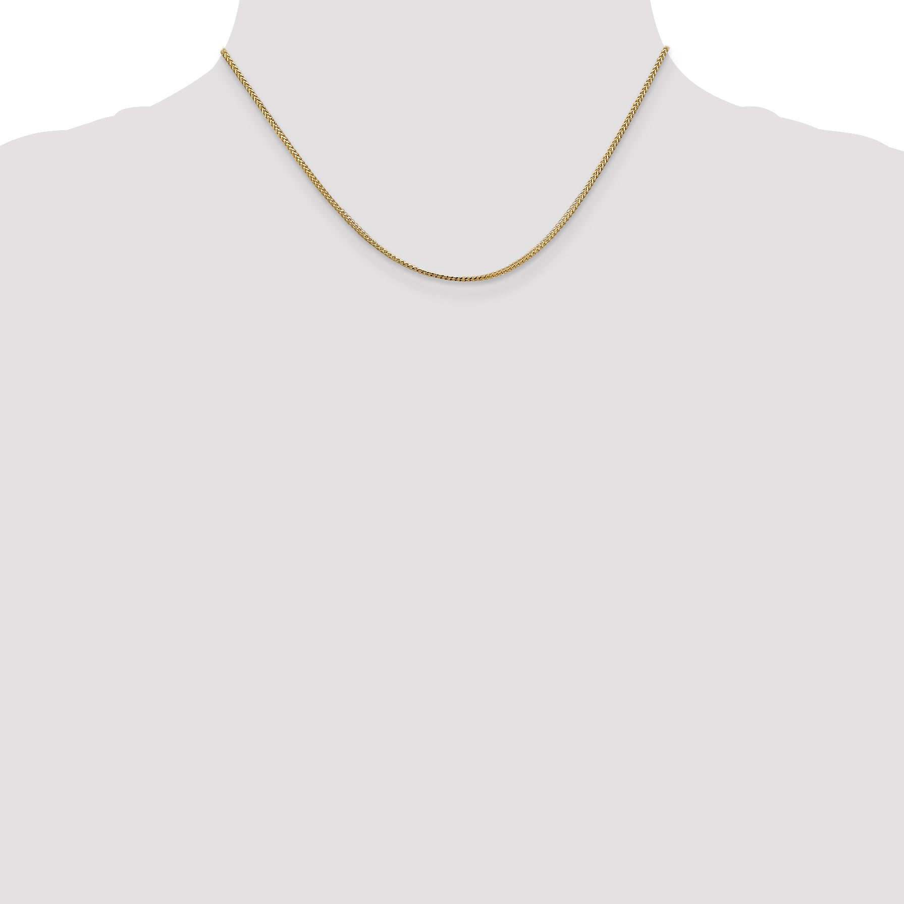 1.1mm 14K Yellow Gold Franco Chain - Sophia Jewelers