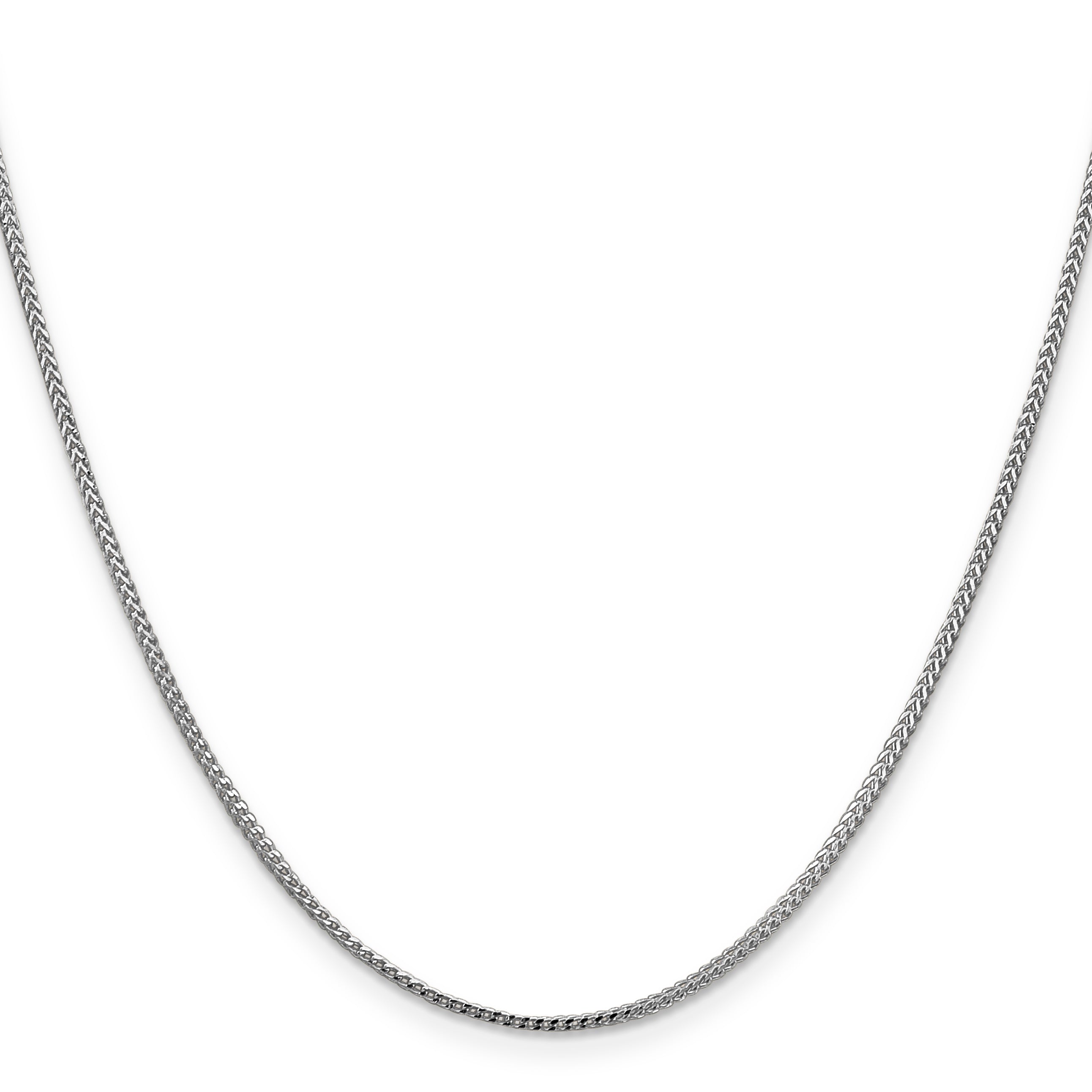 1.1mm 14K White Gold Franco Chain - Sophia Jewelers