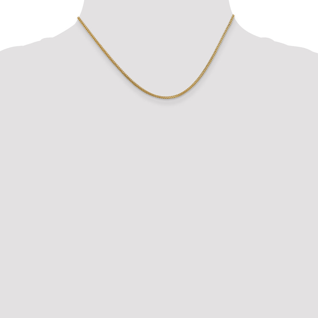 1.25mm 14K Yellow Gold Franco Chain - Sophia Jewelers