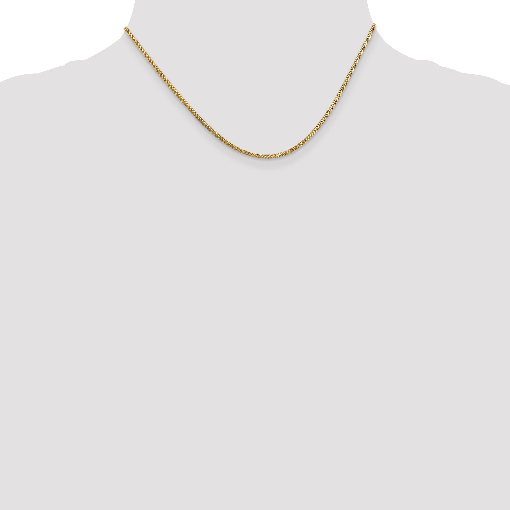 1.25mm 14K Yellow Gold Franco Chain - Sophia Jewelers