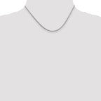 1.25mm 14K White Gold Franco Chain - Sophia Jewelers