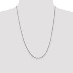 14K White Gold Solid Franco Chain Necklace 1.25mm
