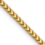 1.5mm 14K Yellow Gold Franco Chain - Sophia Jewelers