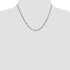 1.5mm 14K White Gold Franco Chain - Sophia Jewelers