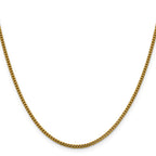2.0mm 14K Yellow Gold Franco Chain - Sophia Jewelers