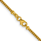 2.0mm 14K Yellow Gold Franco Chain - Sophia Jewelers