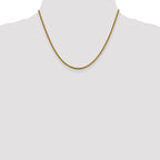 2.0mm 14K Yellow Gold Franco Chain - Sophia Jewelers