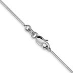 0.8mm 14K White Gold Round Snake Chain - Sophia Jewelers