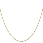 1.0mm 14K Yellow Gold Diamond-Cut Cable Chain - Sophia Jewelers