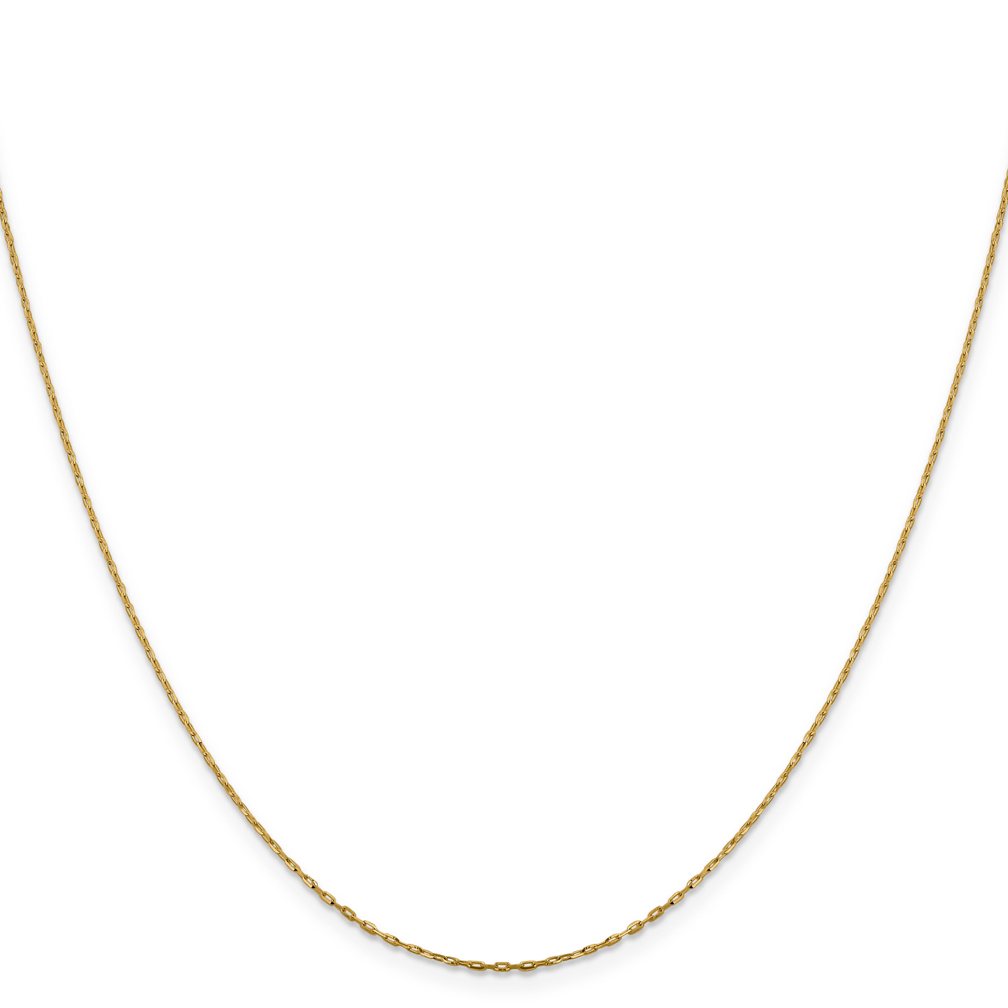 1.0mm 14K Yellow Gold Diamond-Cut Cable Chain - Sophia Jewelers