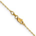 1.0mm 14K Yellow Gold Diamond-Cut Cable Chain - Sophia Jewelers