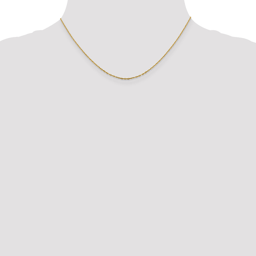 1.0mm 14K Yellow Gold Diamond-Cut Cable Chain - Sophia Jewelers