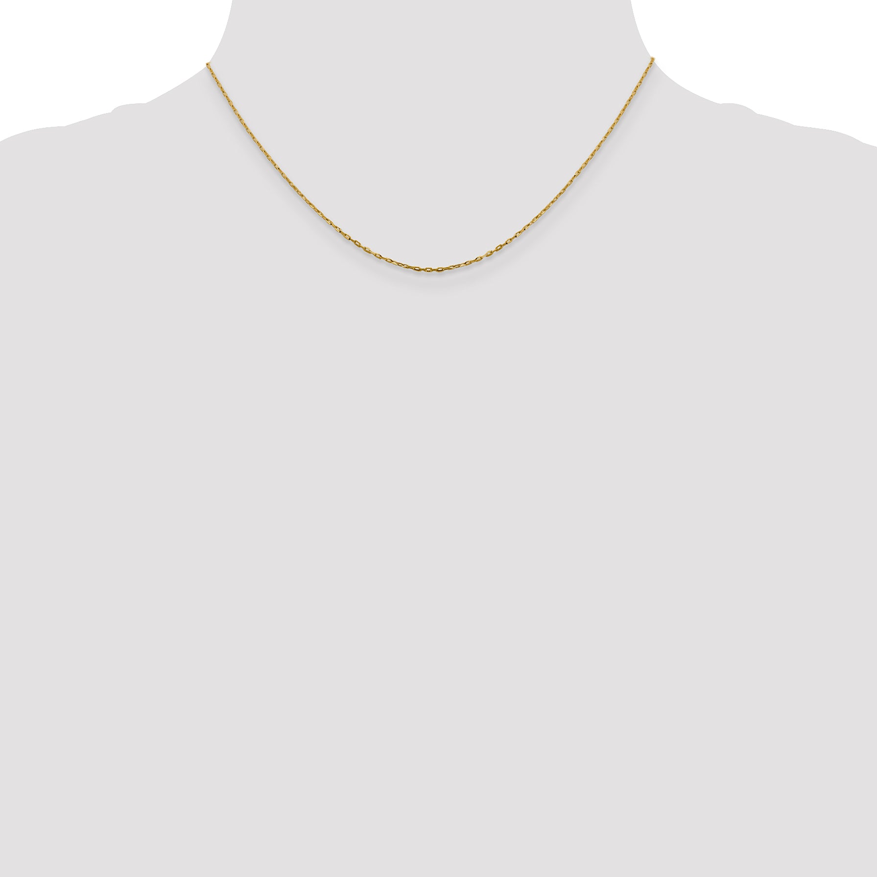 1.0mm 14K Yellow Gold Diamond-Cut Cable Chain - Sophia Jewelers