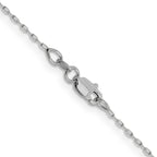 1.0mm 14K White Gold Diamond-Cut Cable Chain - Sophia Jewelers