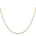 1.15mm 14K Yellow Gold D/C Oval Link Chain - Sophia Jewelers
