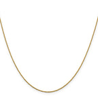 0.9mm 14K Yellow Gold Box Chain - Sophia Jewelers