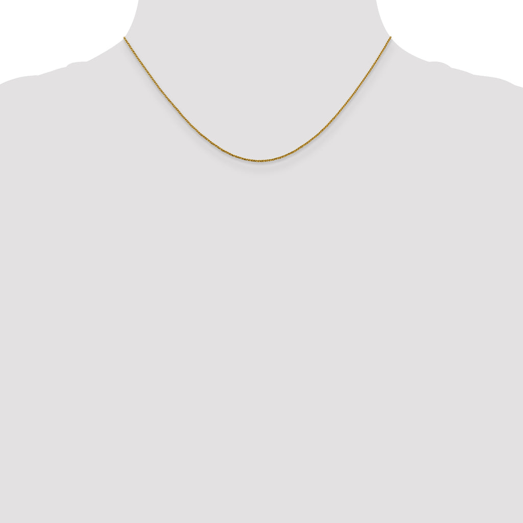 0.9mm 14K Yellow Gold Box Chain - Sophia Jewelers