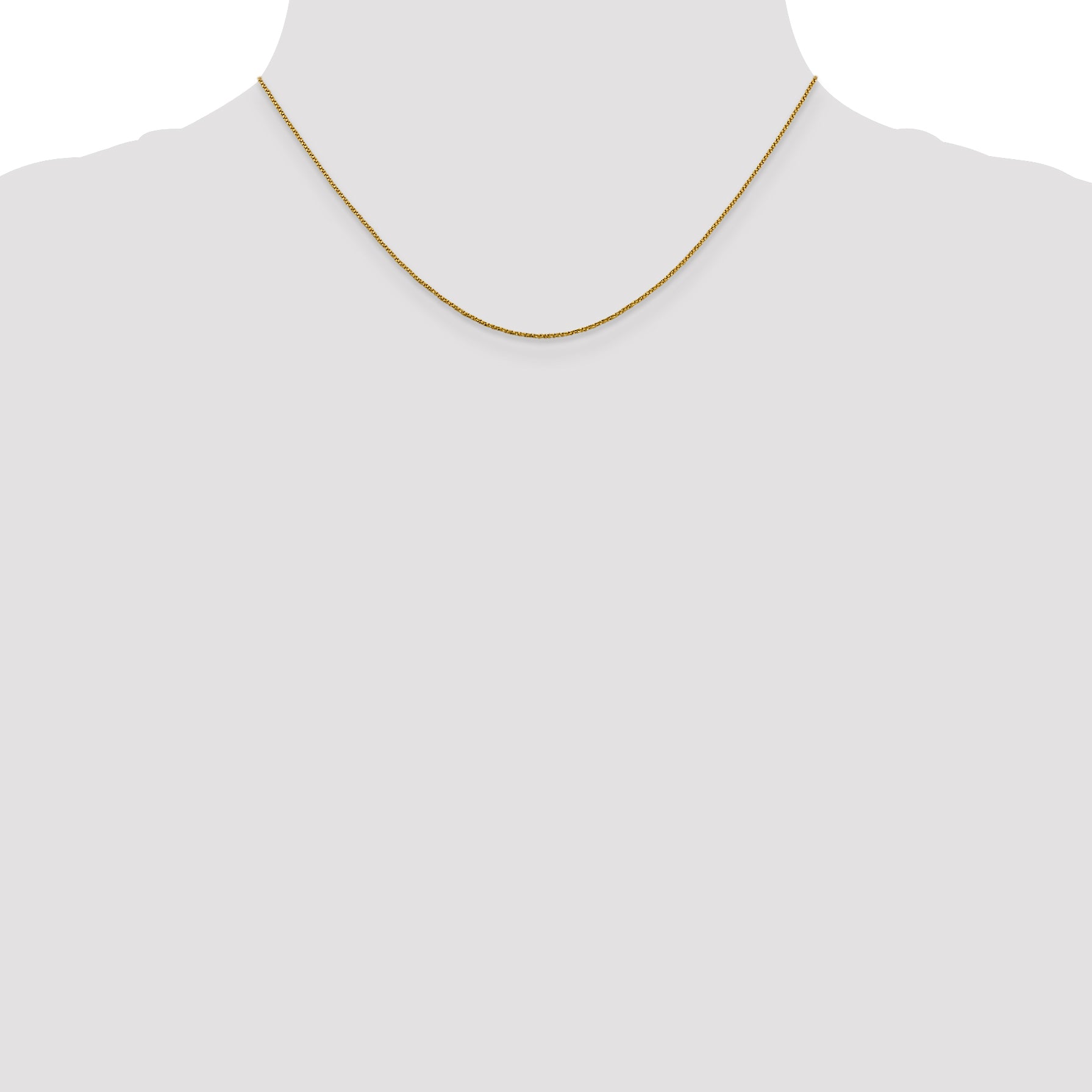 0.9mm 14K Yellow Gold Box Chain - Sophia Jewelers