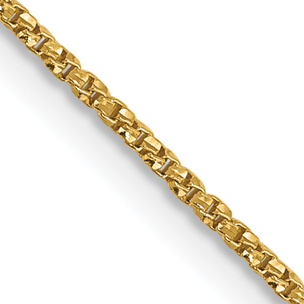 0.9mm 14K Yellow Gold Box Chain - Sophia Jewelers Main image