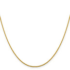 1.25mm 14K Yellow Gold D/C Oval Link Chain - Sophia Jewelers