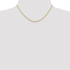 1.25mm 14K Yellow Gold D/C Oval Link Chain - Sophia Jewelers
