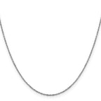 1.25mm 14K White Gold Diamond-Cut Cable Chain - Sophia Jewelers