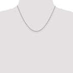 14K White Gold 1.25mm D/C Cable Chain