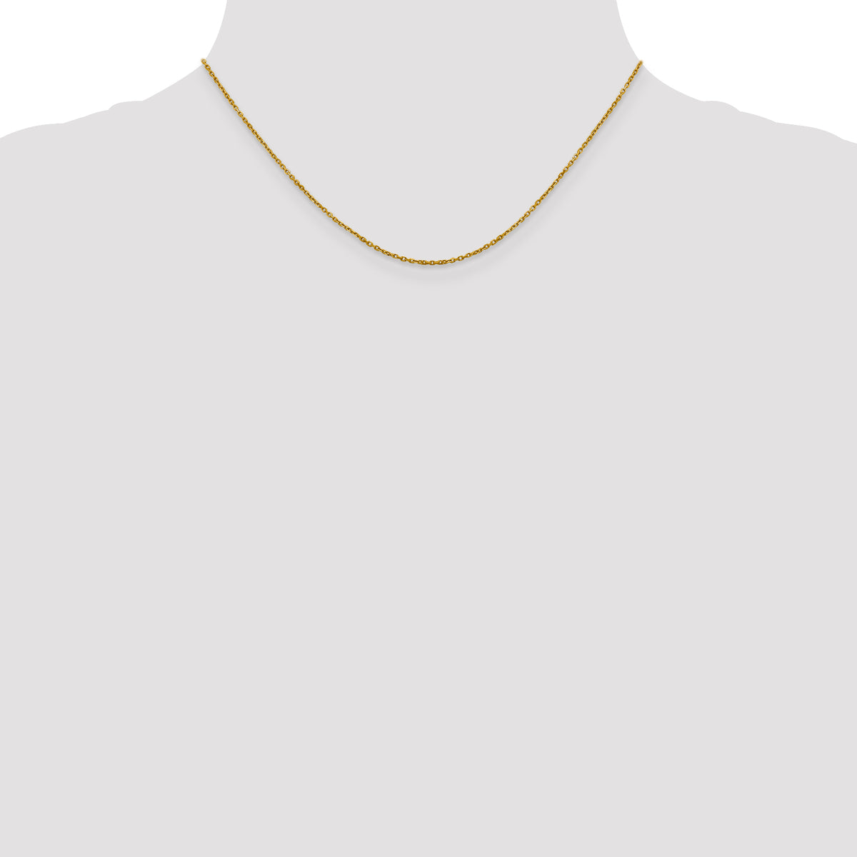 14K 1.25mm D/C Cable Chain