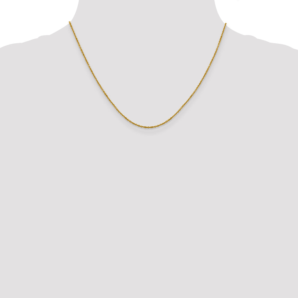 14K 1.25mm D/C Cable Chain