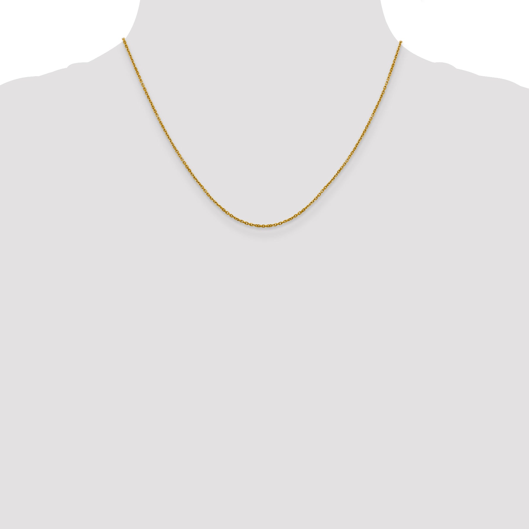 14K 1.25mm D/C Cable Chain