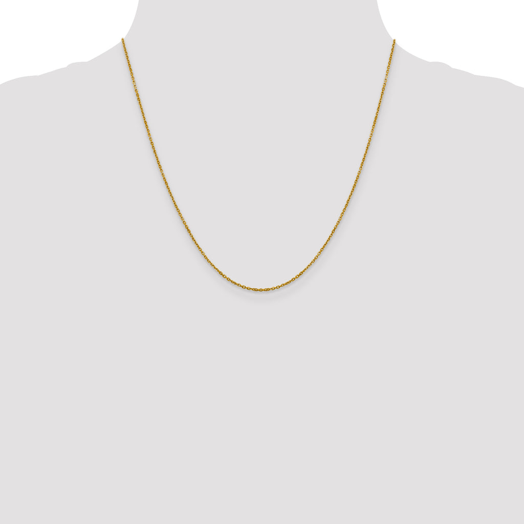 14K 1.25mm D/C Cable Chain