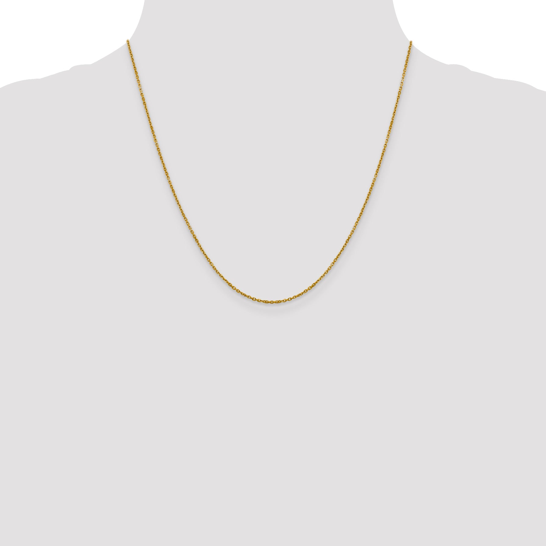 14K 1.25mm D/C Cable Chain