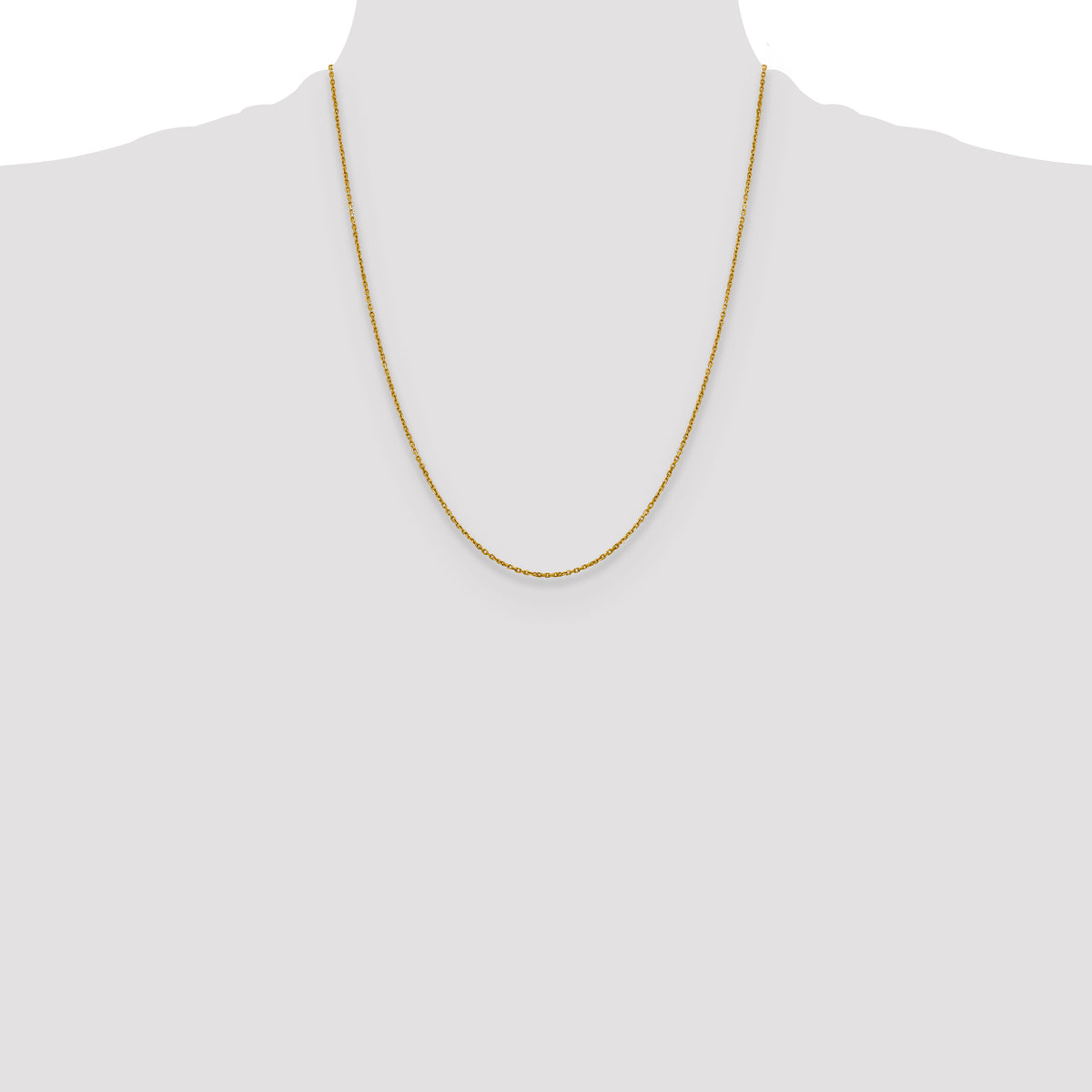 14K 1.25mm D/C Cable Chain