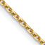 14K Yellow Gold Solid Diamond-Cut Cable Chain Necklace 1.25mm