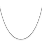 1.5mm 14K White Gold Diamond-Cut Cable Chain - Sophia Jewelers